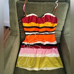 Cala de la Cruz linen mini dress